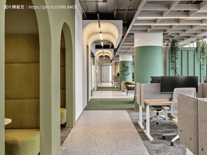 辦公室 顏色|綠色辦公室