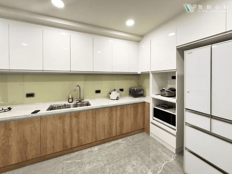 廚房上下櫃顏色|搭配案例