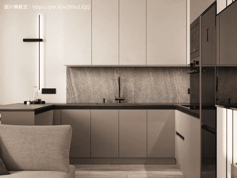 廚房上下櫃顏色|搭配案例