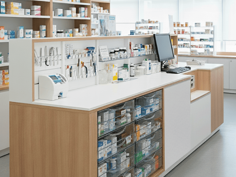 藥局櫃台設計｜藥局規劃 (2)